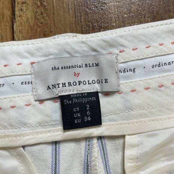 Womens the essential slim by anthropologie US 2 striped multicolor - Picture 3 of 7